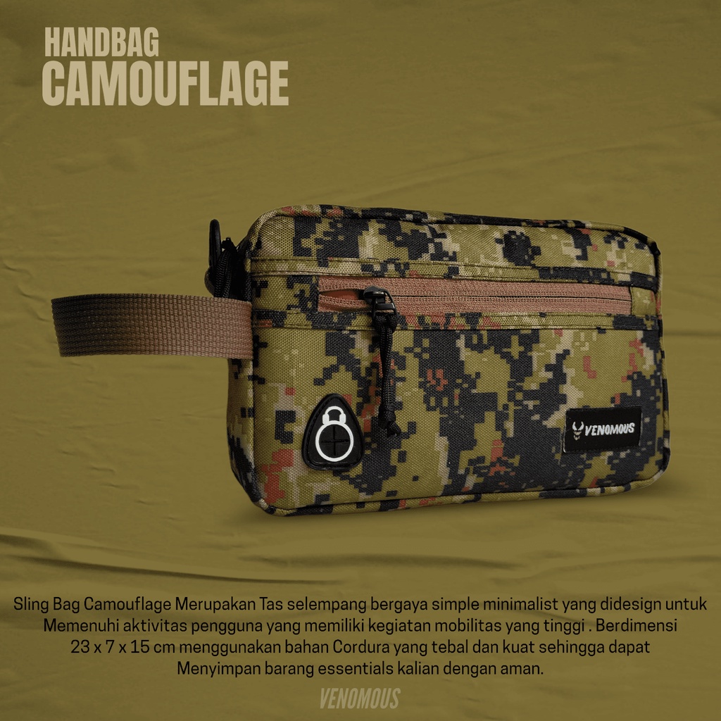 Tas Selempang Slingbag Handbag Loreng Camouflage