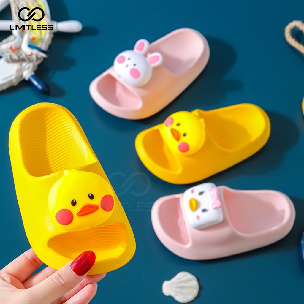 Sandal Selop Anak Prempuan Laki Laki GUMMY Sendal Anak Cewek Cowok Empuk Anti Slip