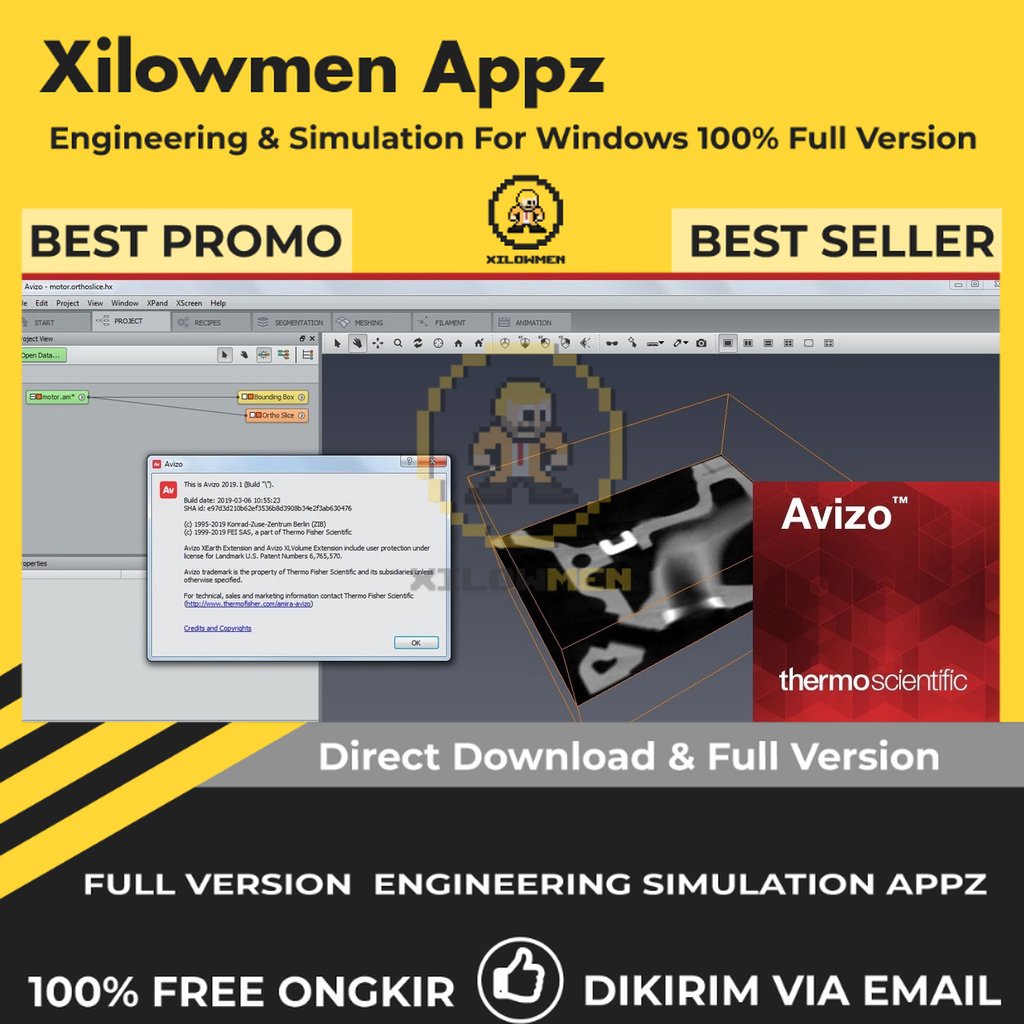 [Full Version] Thermo Sientific AVIZO 20 Pro Engineering Software Lifetime Win OS