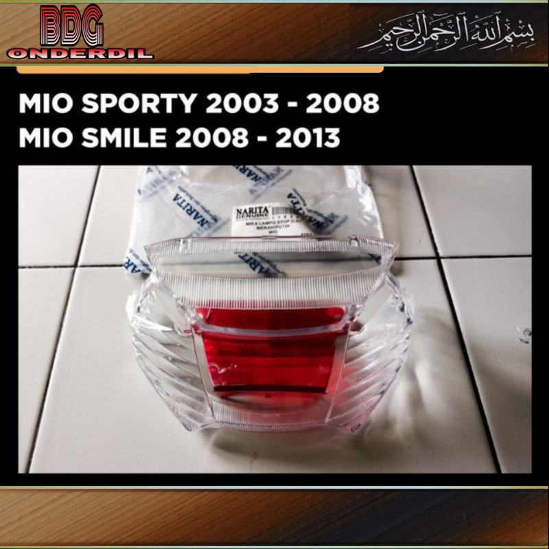 Mika Lampu Stop Mio Sporty Smile 2003 2004 2005 2006 2007 2008 2009 2010 2011 sen Belakang New Lama