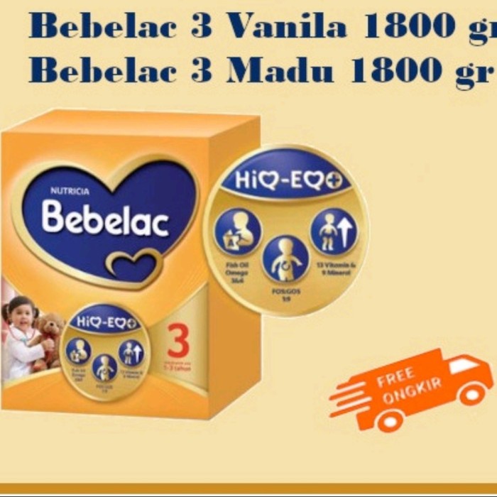 

[ COD ] bebelac 3 vanila 1800gr promo - Honey