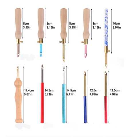 Jarum Alat Sulam Punch Needle Embroidery Tool Knitting Poking Cross Stitch Pen Sewing Handicraft DIY