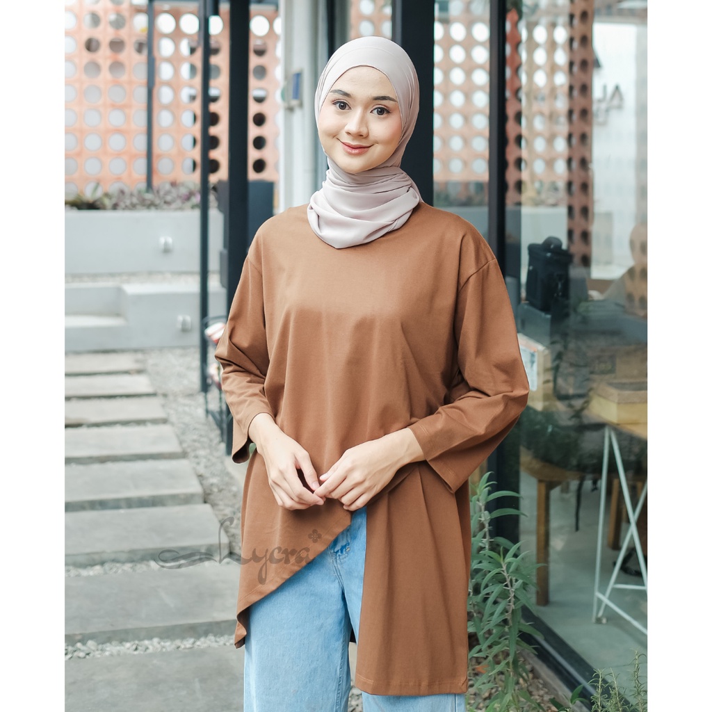 [CYC | COD] REAPICT | Kaos Basic Oversize Silvana Blouse XXL | Cotton Combed | Atasan Trend Wanita Murah Best Seller