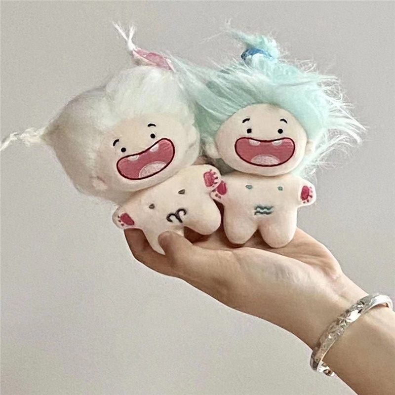 [COD] 10cm Boneka Katun 12stelasi Plush Doll Gigi Merindukan Boneka Telanjang PP Katun Anime Wajah Boneka Mini Handmake Mainan Liontin Hadiah Ulang Tahun Anak Perempuan