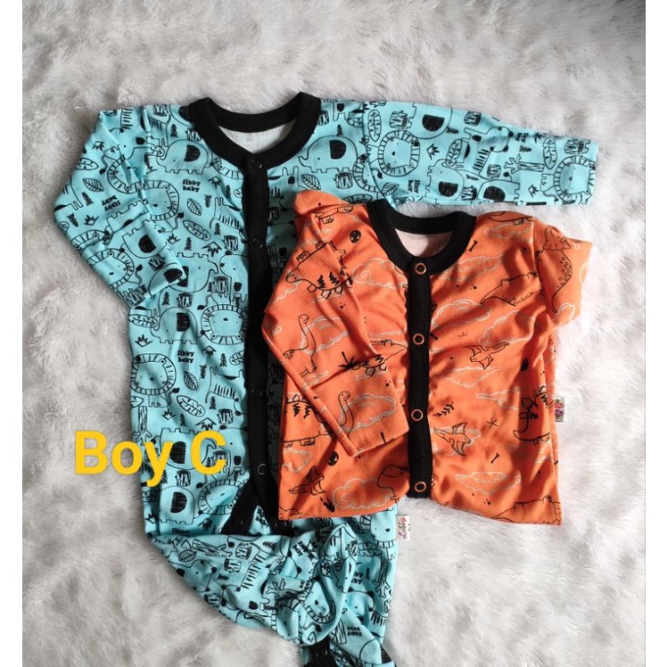Libby Premium Sleepsuits/Baju Tidur/Piyama Tidur Libby 0-3 bulan