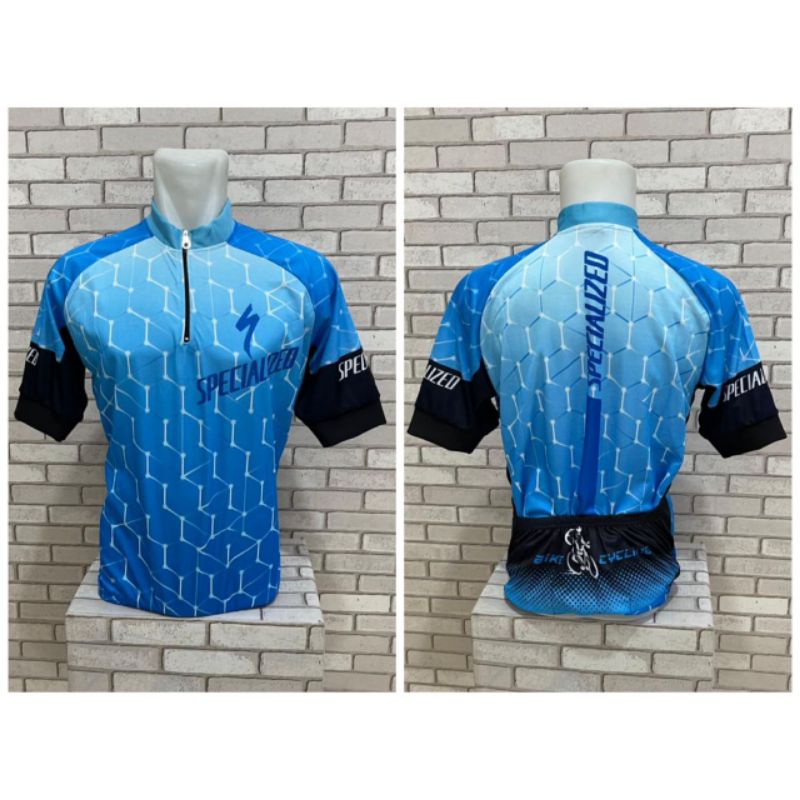 OBRAL jersey sepeda gowes baju resleting depan lengan pendek kantong belakang roadbike