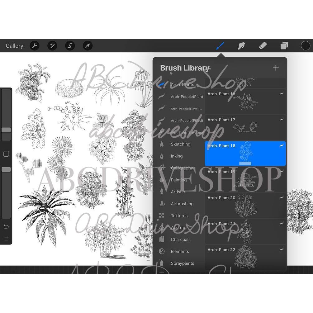 Procreate Brush - Line Art and Architecture Brush Suite