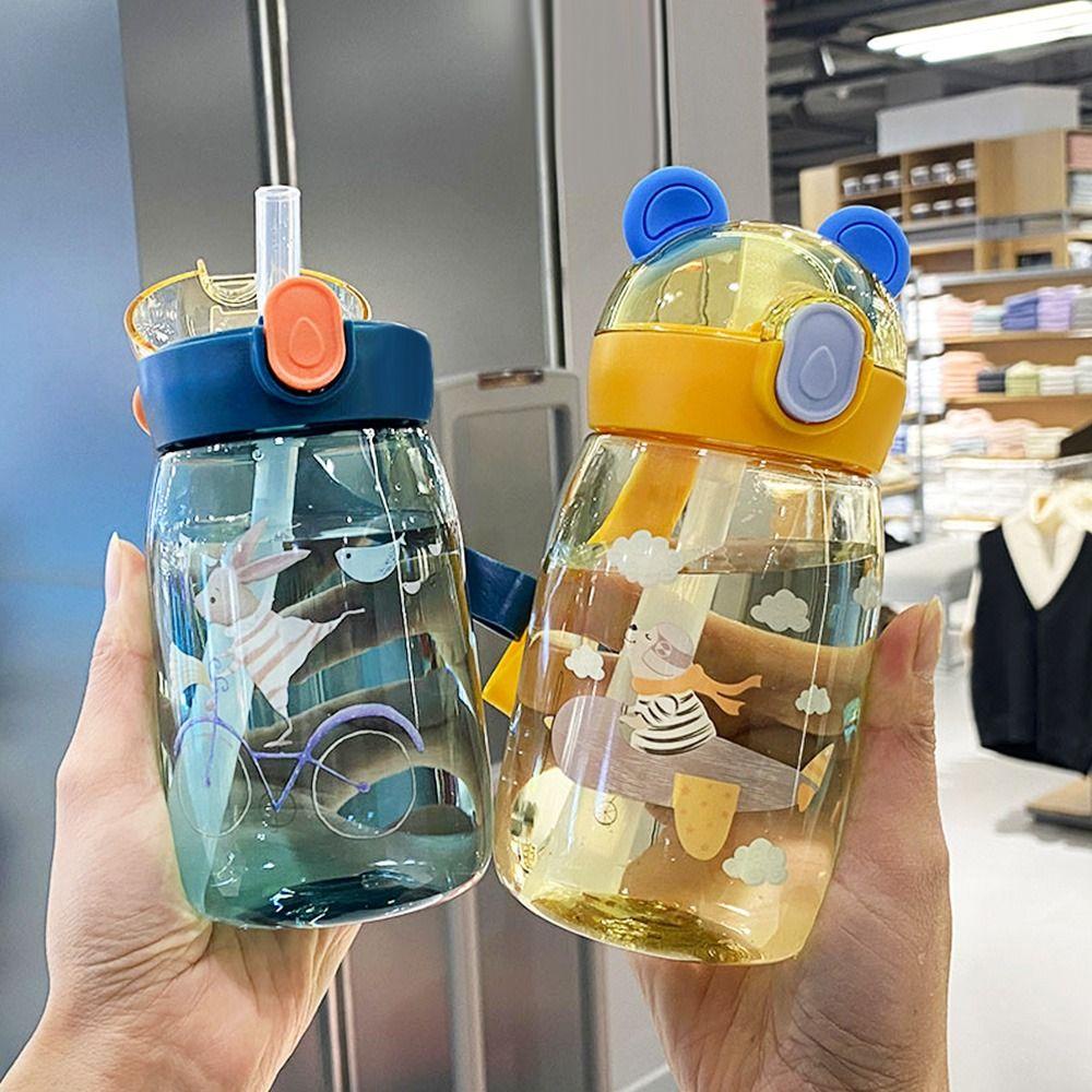 Chookyy Botol Minum Anak Untuk Sekolah Anak Laki-Laki Perempuan Cangkir Dengan Sedotan Water Jug Anti Bocor