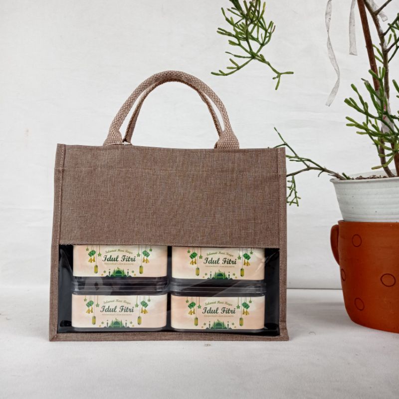 

Tas Hampers Size M | Tas Hampers Lebaran | Hampers | Tas Kanvas