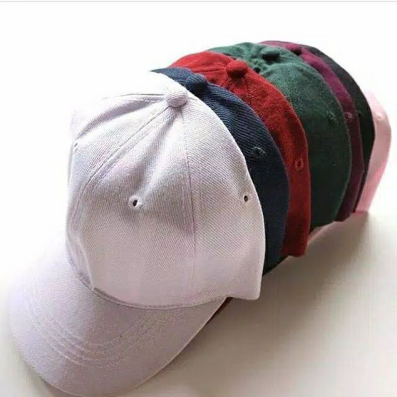 Lagi Big Promo Topi baseball polos clip cakop besi bahan rapel tebal Premium