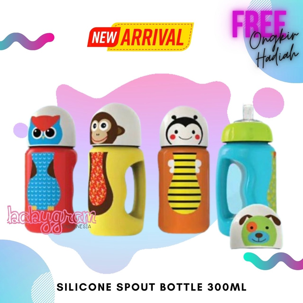 Baby Safe Bottle Silicone Spout 300ml SK005 Babysafe Botol minum bayi anak