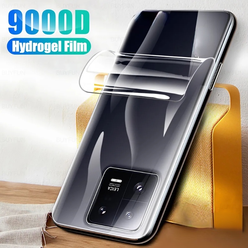 XIAOMI Film Kondensasi Air Anti-Jari Ponsel Transparan Tempered Film Cakupan Penuh Pelindung Belakang Film Layar Ultra-clear Soft Film Untuk Xiaomi13 /13pro