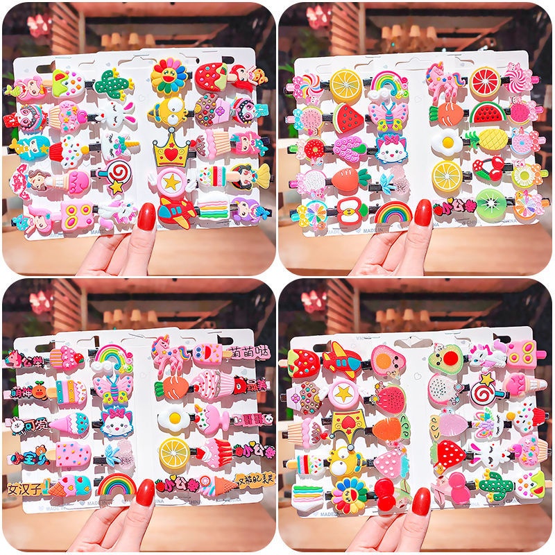 1 SET 10PCS / JEPIT RAMBUT KOREA SET KARAKTER MOTIF LUCU / JEPIT RAMBUT ANAK / JEPITAN RAMBUT KOREA