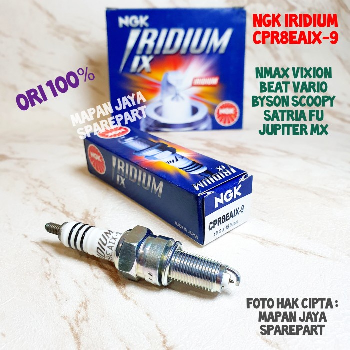 Busi Busi Motor Ngk Iridium Yamaha Vixion R 155 Vva Aerox 155 V Cpr8Eaix-9