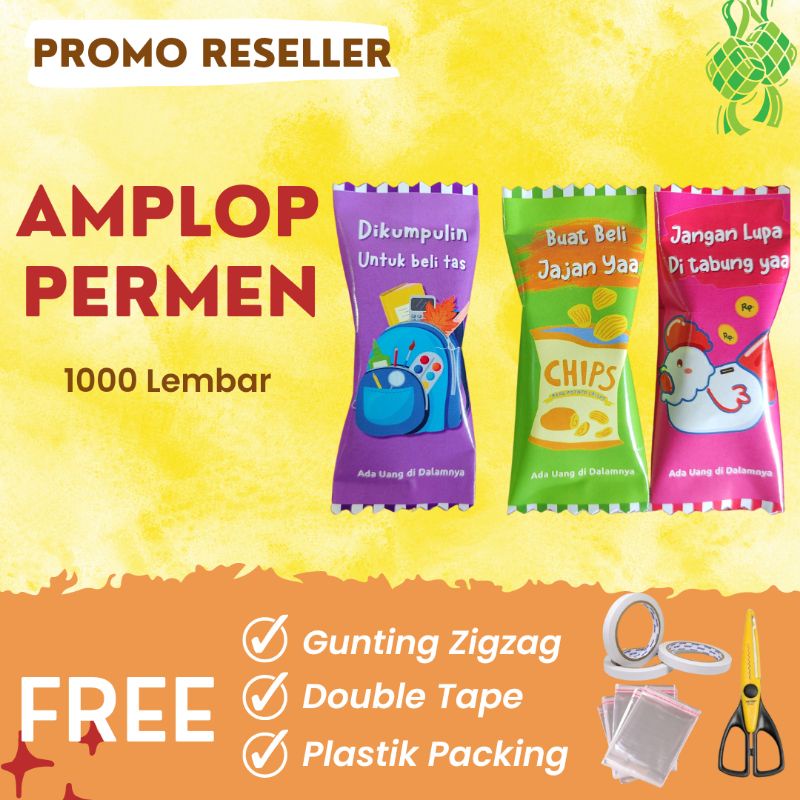 

PAKET RESELLER Amplop Permen Lebaran Idul Fitri 1.000 Lembar