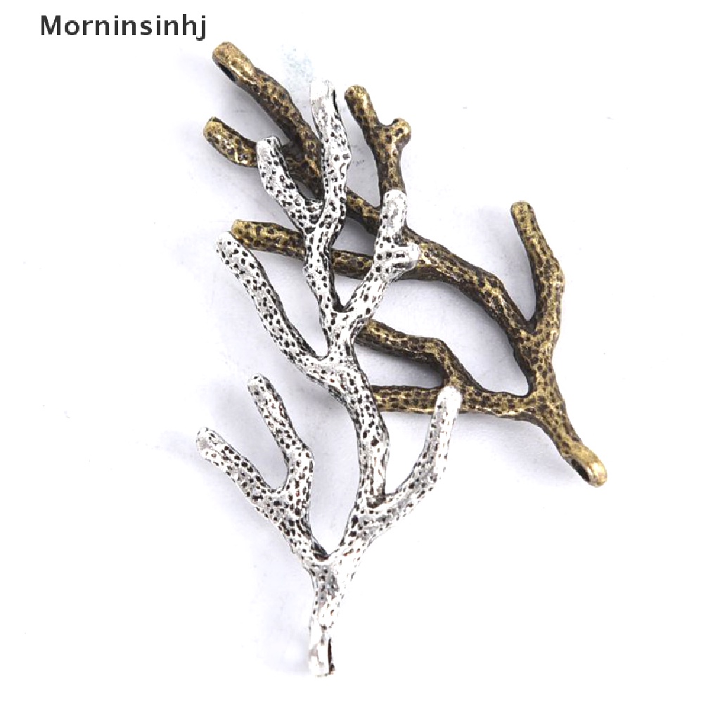 Mornin 10Pcs/Set Vintage Alloy Cabang Ch Liontin Mencari Perhiasan DIY Membuat Craft id