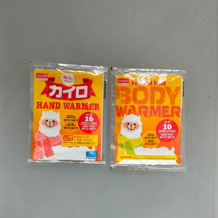 japan brand body warmer hand warmer ukuran besar penghangat badan