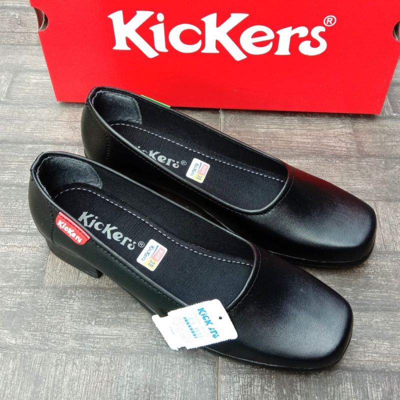 PROMO SEPATU TERLARIS DISKON Pantofel Wanita Hak 3 Cm Hitam Sekolah Paskibra Kantor COD