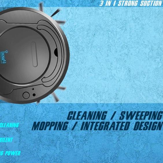 ➩ Jollie - Robot Vacum Cleaner Otomatis Penghisap Debu Otomatis pembersih lantai pel murah ☺