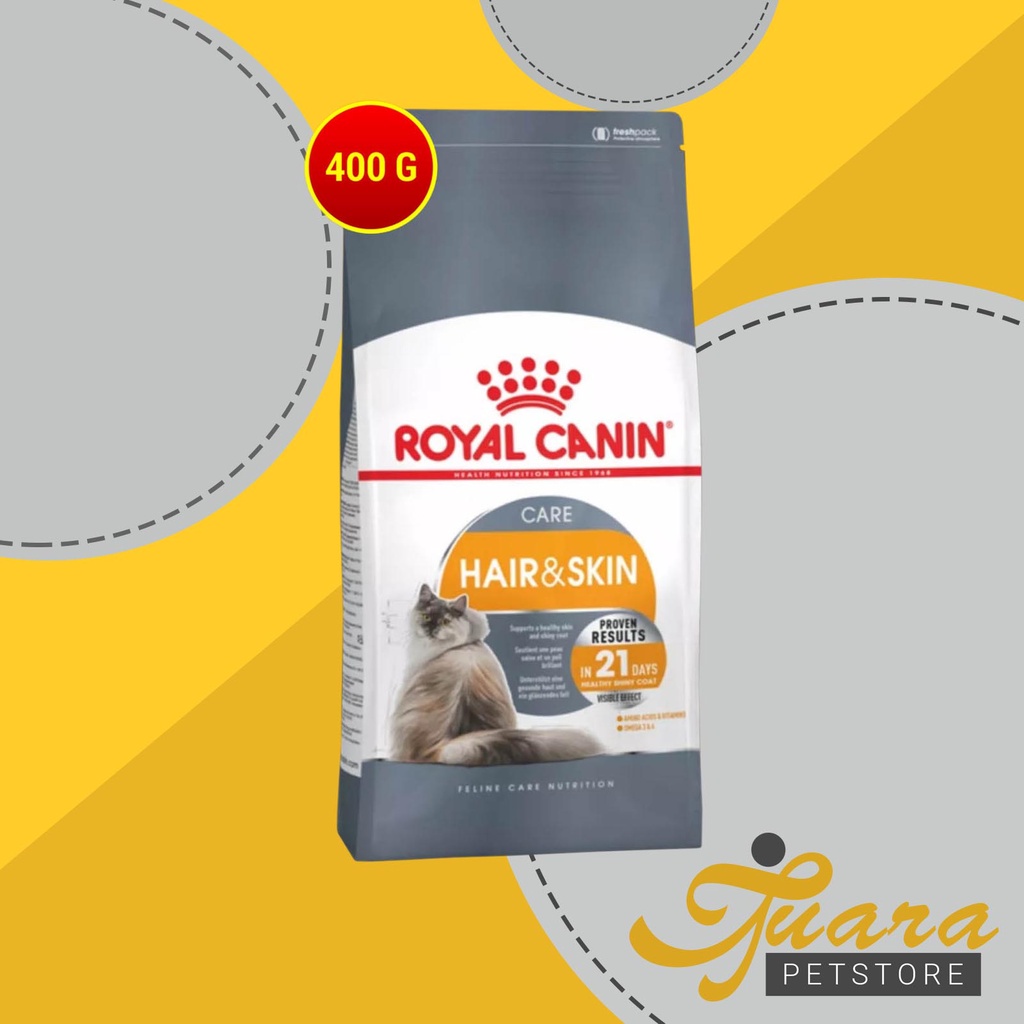 Cat Food / Makanan Kucing Royal Canin Hair &amp; Skin 400 Gram