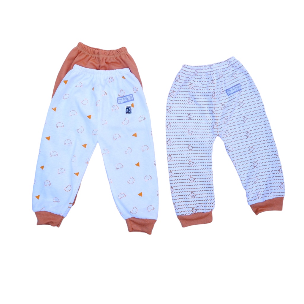 (CLN003) ISI 3PCS CELANA PANJANG BAYI