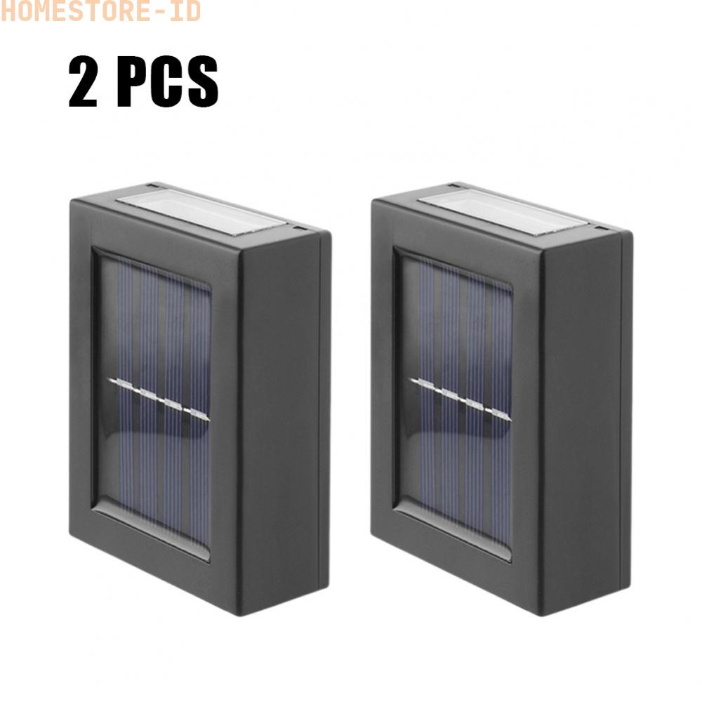 Lampu Pagar Taman Tenaga Surya LED Wall Light Teras Lampu Keamanan Outdoor