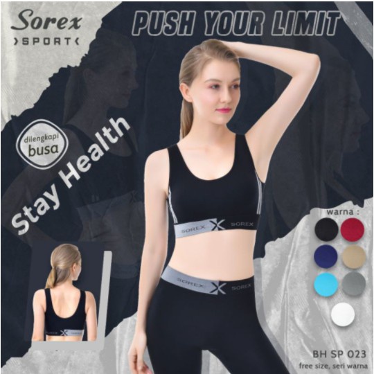 BH SOREX SP 023 Olahraga Aerobik Yoga / BH Senam Yoga Olahraga Aerobic Sp 023 / Pakaian Dalam - sckmenwear GROSIR