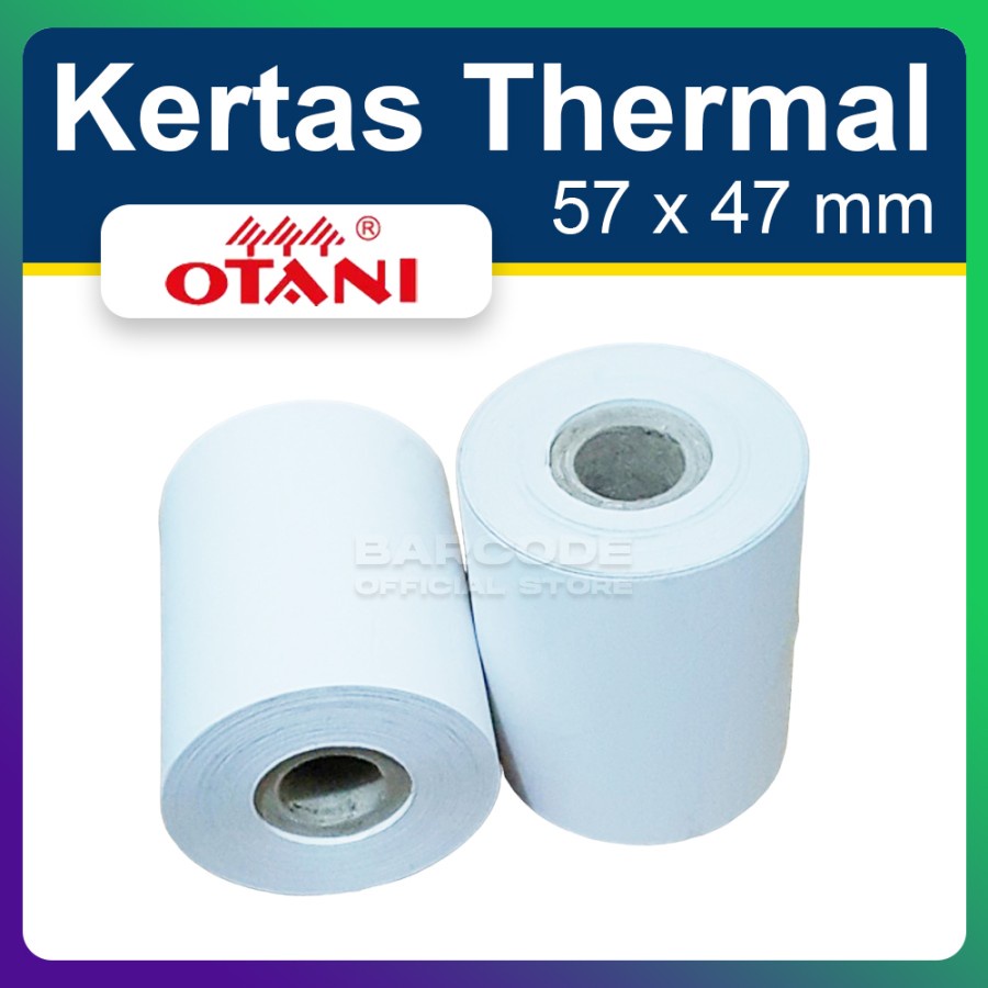 

KERTAS THERMAL OTANI 57 X 50 mm - Roll Kasir Thermal 57x50 OTANI HITAM