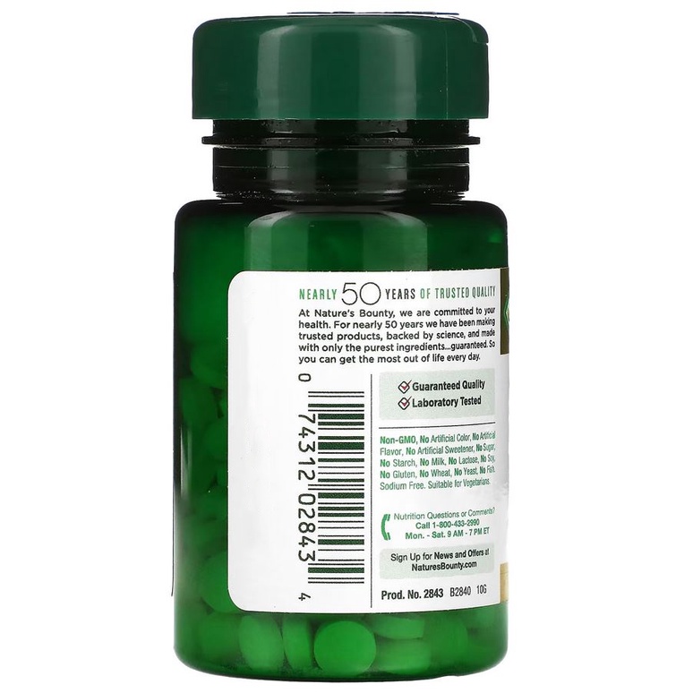 Natures Bounty Folic Acid 800 mcg 250 Tab Nature Bounty Folic Acid ORI USA