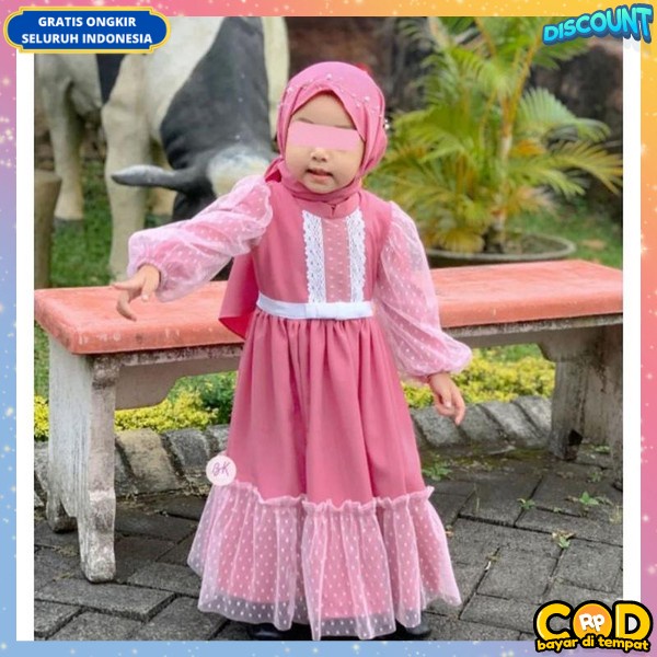 Gamis Anak Perempuan Syar'I Kids Tanggung Terbaru Baju Muslim Anak Perempuan Tanggung Fashion Muslim