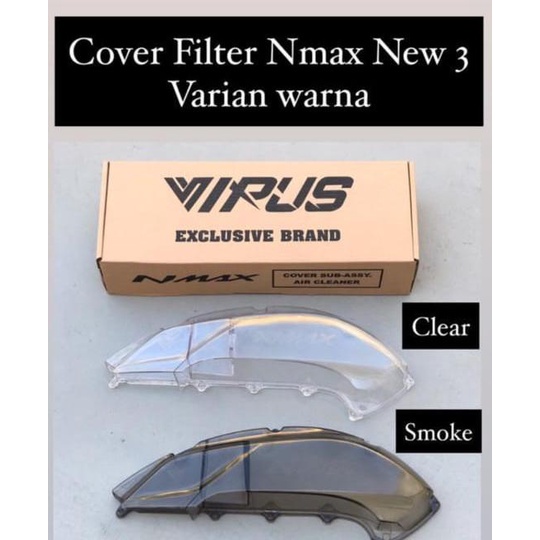 Cover Tutup Filter Hawa CVT New Filter Udara Yamaha Nmax 2020 Nmax New 2020 Transparan Riben