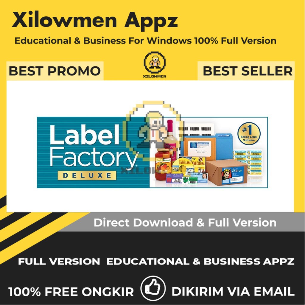 [Full Version] Label Factory Deluxe Pro Design Graphics Lifetime Win OS - Software pembuat label untuk keperluan bisnis dan personal