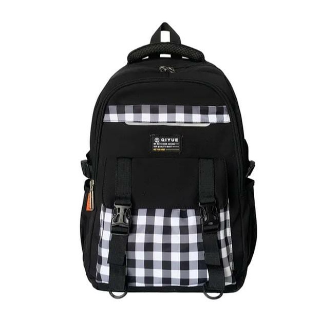 Rayhana - Tas Ransel Sekolah SD SMP SMA Kuliah Ransel Kekinian Motif Catur