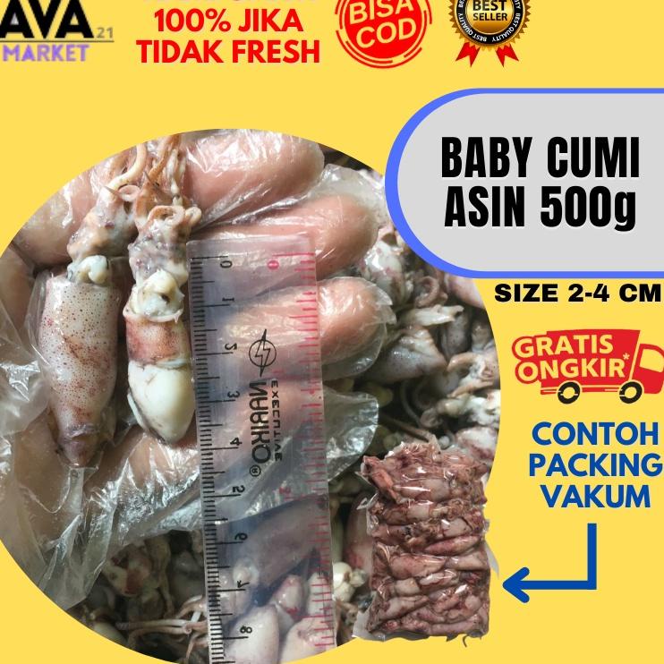 

♚ Baby Cumi Asin Fresh 500 Gram ❈