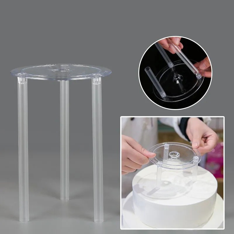 Bingkai Penyangga Kue Diameter9 /12 /16/20cm Suspended Gasket Support Frame Berguna DIY Alat Panggang Kue Piling Kue Suspensi Bulat Dessert Stack Separator Multi-layer Rak Dessert Kue