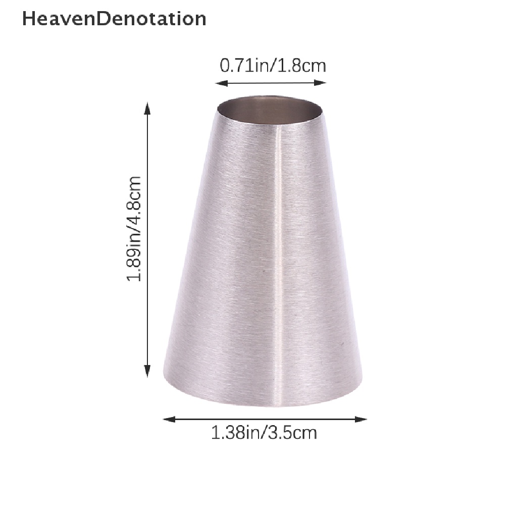 [HeavenDenotation] 809tutupan Kue Mulut Moung Bulat Decorag DIY Stainless Steel Moung Mouth HDV