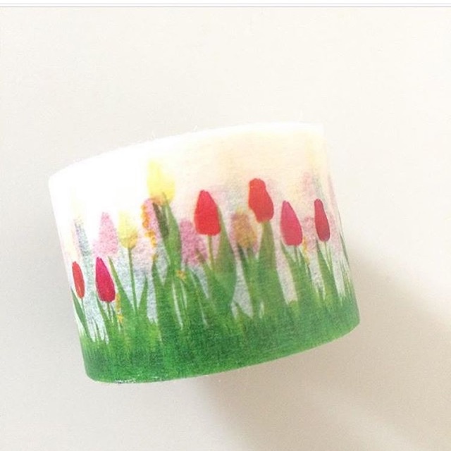 

washi tape tulip