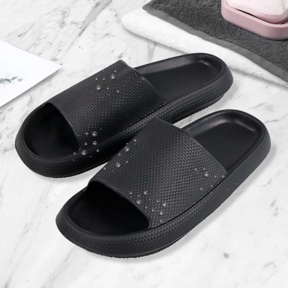 Sandal Rumah Empuk Wanita Pria Sandal Karet Slop Selop Anti Slip Anti Licin Anti Terpleset Slipper EVA Soft Unisex Rhodey Snugee
