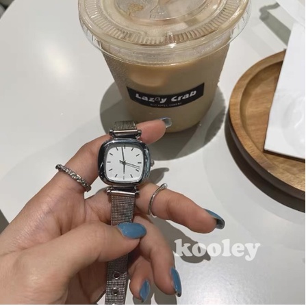 ONNIE Jam Tangan Wanita rantai pasir Stainless Steel Anti karat