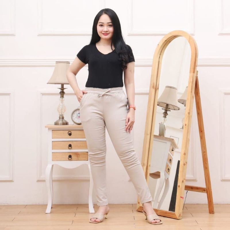 CELANA WANITA FULL KARET.BHAN TUIL COMBET ( STRET )