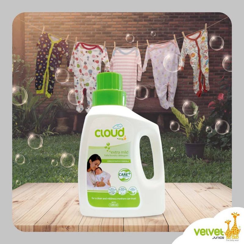 Cloud Laundry Detergen 1200 ml / 3 in 1 / Detergen Pewangi &amp; Pelembut