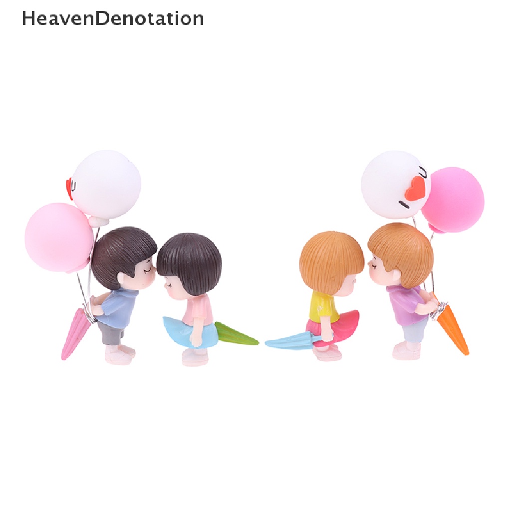 [HeavenDenotation] Pasangan Anime Untuk Model Ornamen Mobil Gambar Balon Kiss Lucu Dekorasi Otomatis HDV