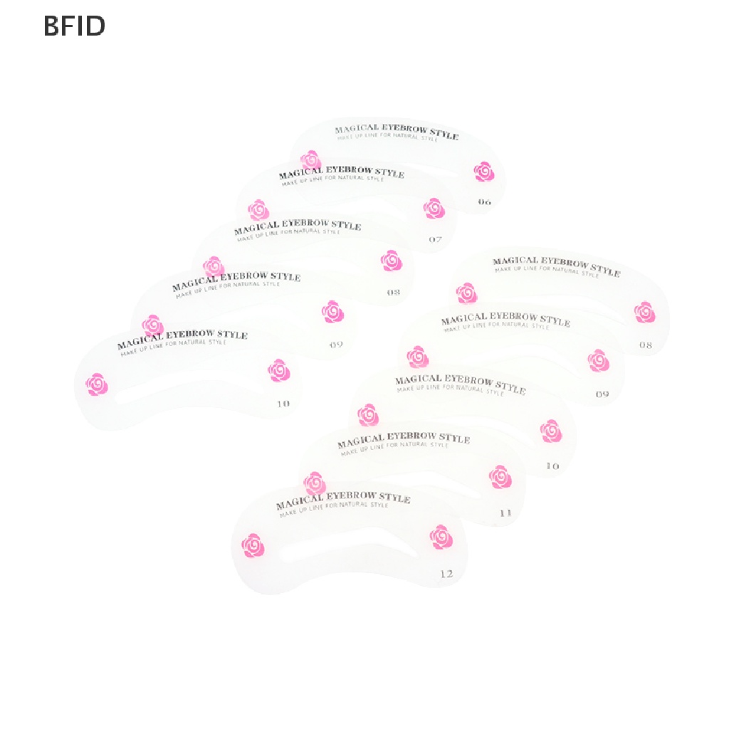 [BFID] 24pcs Pembentuk Alis Membentuk Stensil Grooming Charm Brow Card Template Makeup [ID]