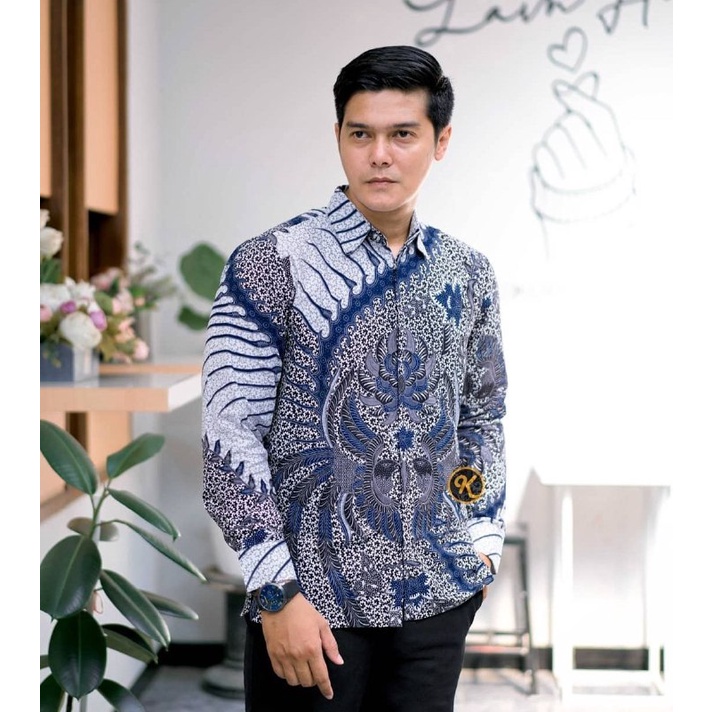 Kemeja Batik Pria Lengan Panjang size M L XL XXL Atasan Batik Sofia Lengan Panjang Pria