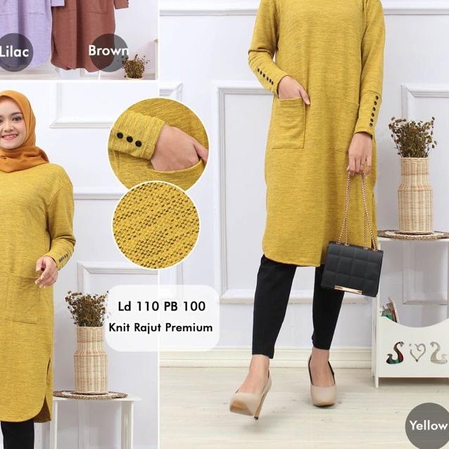 ♫ Soula Tunik / Solia Tunik - Tunik Kaos Rajut Premium / LD100 Melar / Soula 5 / soula 4 / R.3 -  ➾