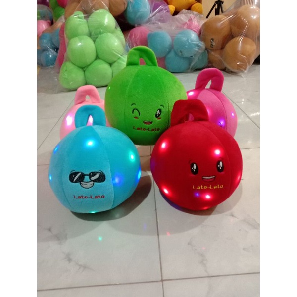 Boneka lato lato led/nyala size M diameter 63/35Boneka virall mainan anak murah