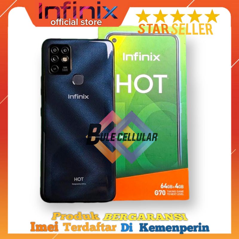 INFINIX HOT 10 6/128GB • 4/128GB • 4/64GB ORIGINAL INFINIX BERGARANSI FULLSET