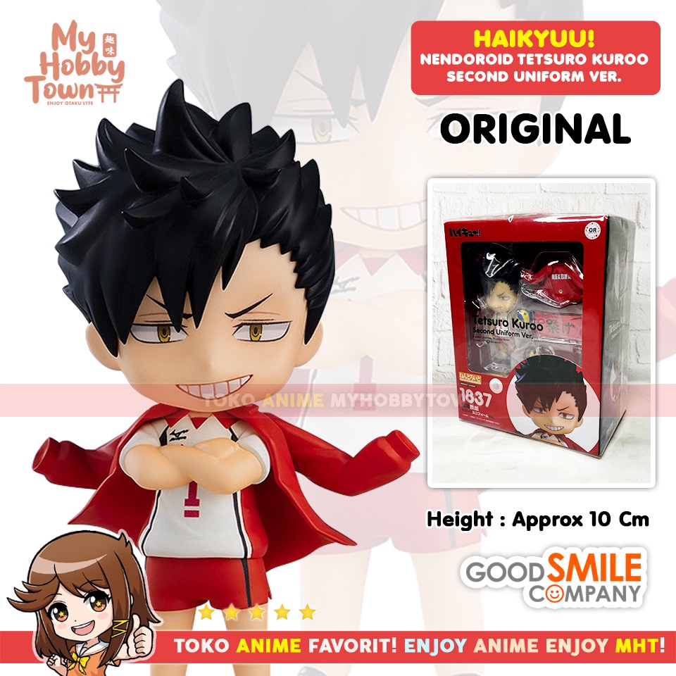 Original Nendoroid Haikyuu 1837 Kuroo Tetsuro Second Uniform Nekoma Figure Anime