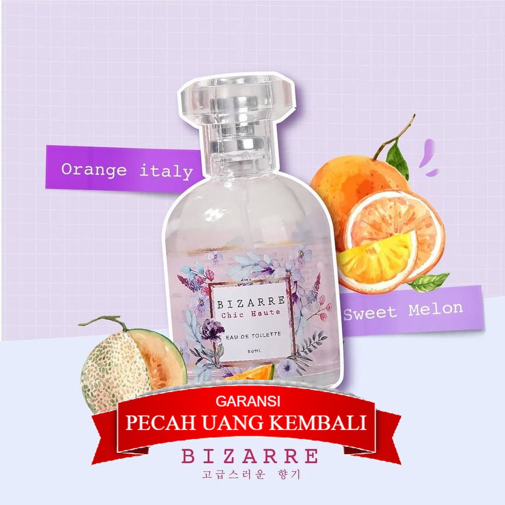 Bizarre Parfum Eau De Toilette 50ml Travel Pack BPOM Parfum Wanita Tahan Lama