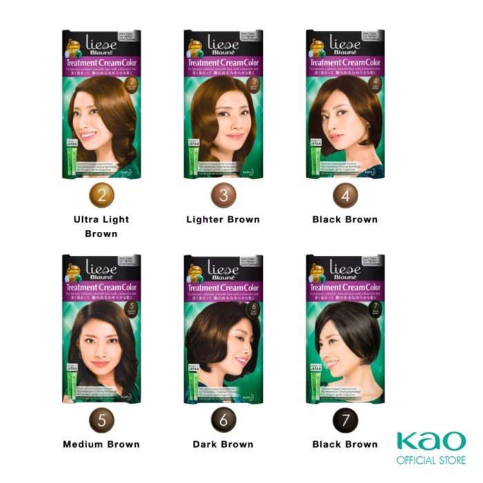 Colt Liese Blaune Treatment Cream Color Cat Rambut Uban